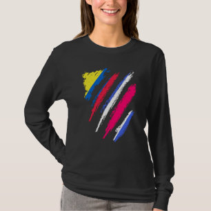 Colombia Flag Costa Rica Grown Patriot Country Str T-Shirt