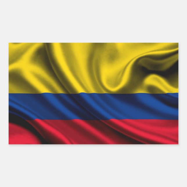 Colombia Flag Fabric Sticker (Front)