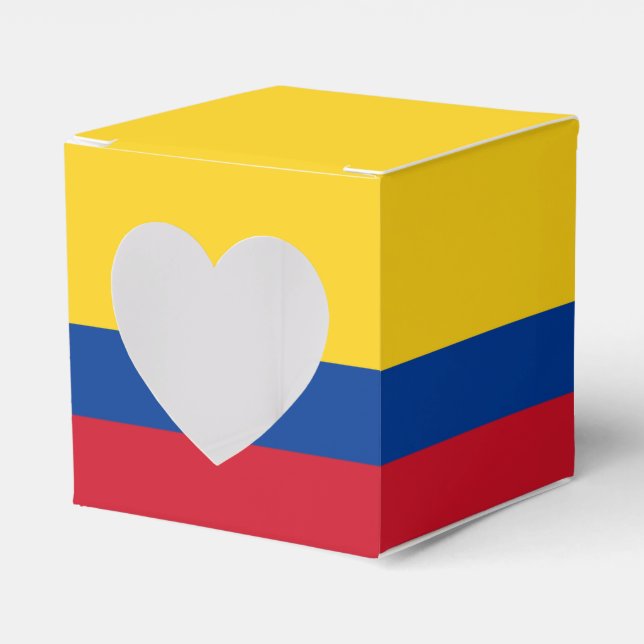Colombia Flag Favor Box (Front Side)
