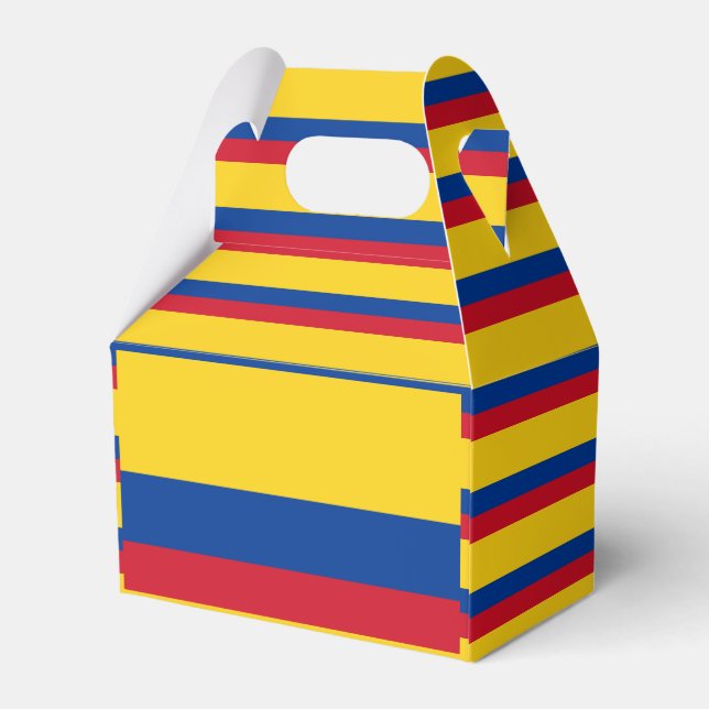 Colombia Flag Favor Box (Back Side)
