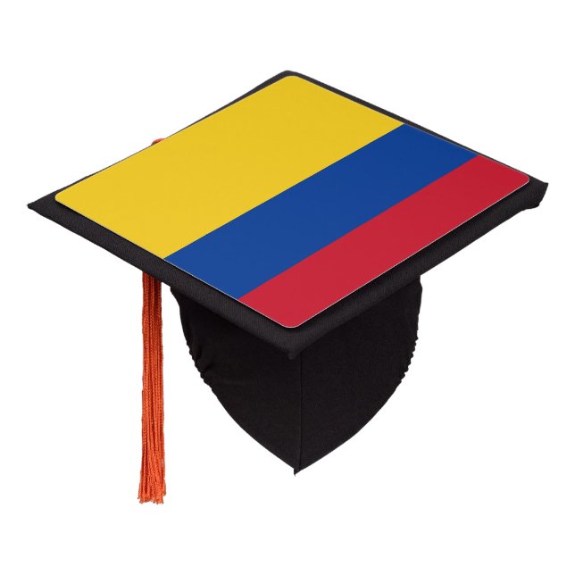 Colombia Flag Graduation Cap Topper (Angled)