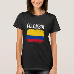 Colombia Flag Holiday Vintage Colombian Flag T-Shirt
