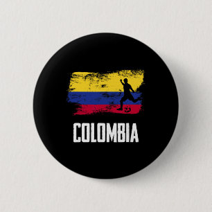 Colombia Flag Jersey Colombian Soccer Team Colombi 2 Inch Round Button