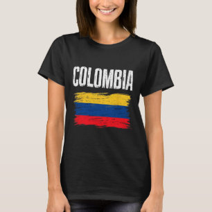 Colombia Flag Jersey Colombian Soccer Team Colombi T-Shirt