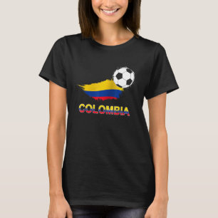 Colombia Flag Jersey Supporter Colombian Soccer Te T-Shirt