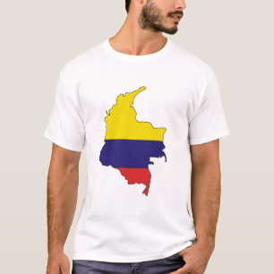 Colombia flag map T-Shirt