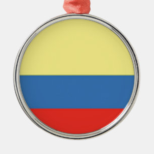 Colombia Flag Metal Ornament