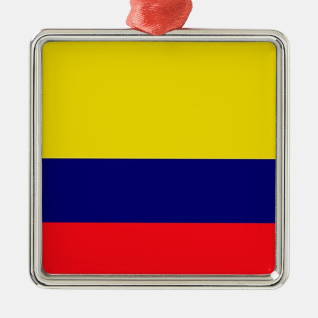 Colombia flag metal ornament (Front)