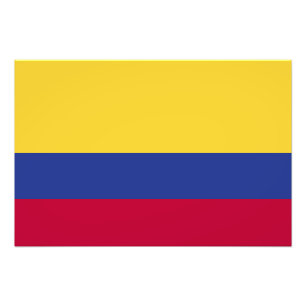 Colombia Flag Photo Print