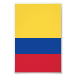 Colombia flag photo print