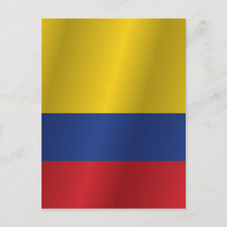 Colombia flag postcard