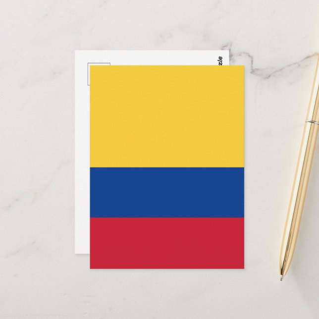 Colombia flag postcard (Front/Back In Situ)