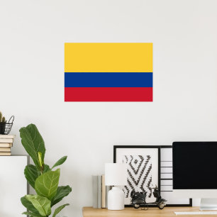 Colombia flag poster