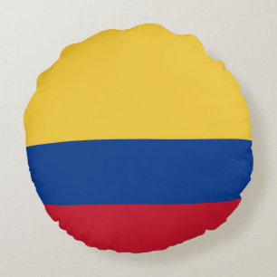 Colombia flag round pillow
