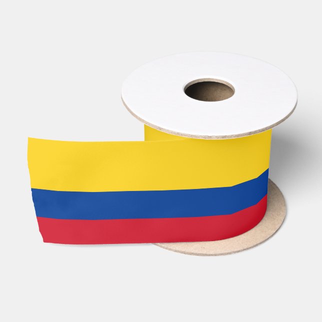 Colombia Flag Satin Ribbon (Spool)