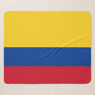 Colombia Flag Sherpa Blanket