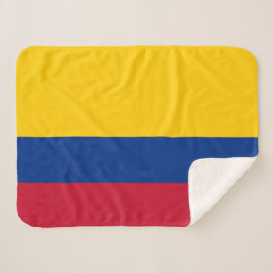 Colombia Flag Sherpa Blanket