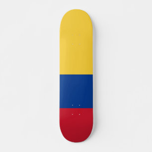 Colombia flag skateboard