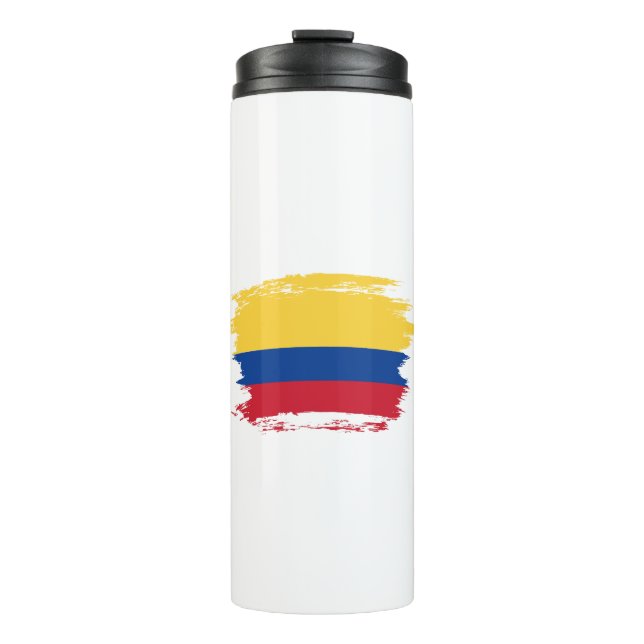Colombia flag thermal tumbler (Front)