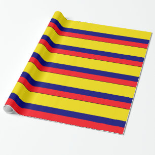 Colombia flag wrapping paper
