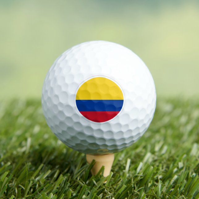 Colombia Golf Balls, Flag Golfers / Patriots Balls (Insitu Tee)