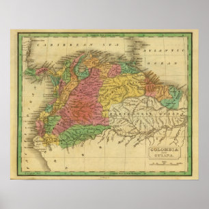 Colombia, Guiana Poster