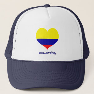 Colombia heart trucker hat
