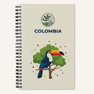 Colombia Heritage & Tropical Toucan Photo Archive  Notebook