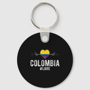 Colombia #libre Colombia Libre Flag Colombian Patr Keychain