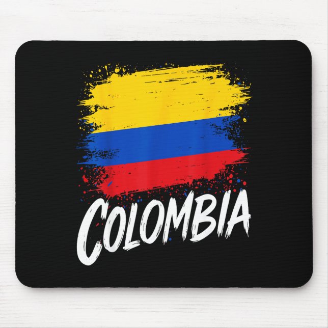 Colombia Lover Colombian Flag  Mouse Pad (Front)