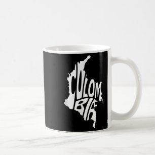 Colombia Map Quote Graphic Colombian Outline Coffee Mug