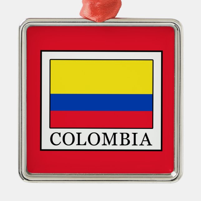 Colombia Metal Ornament (Front)