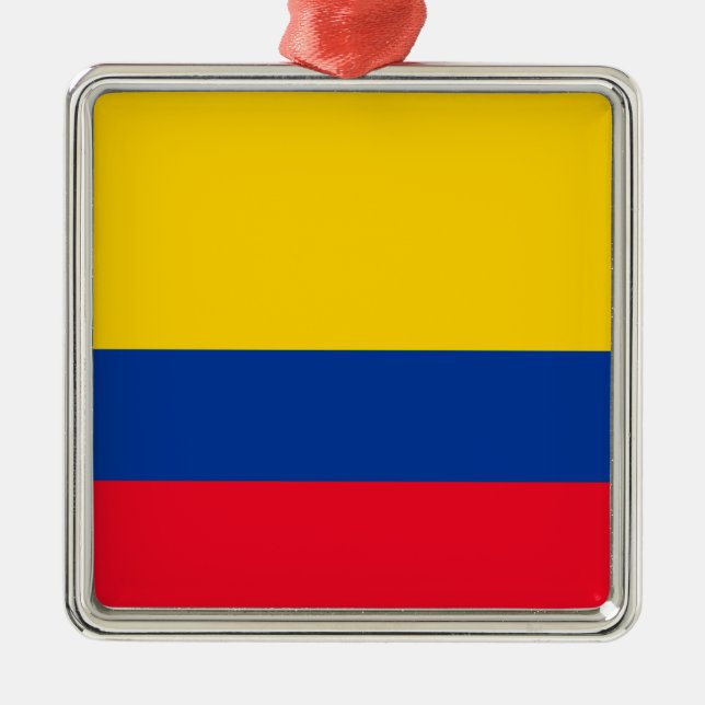 Colombia Metal Ornament (Front)