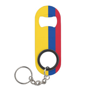 Colombia National Flag Patriotic Keychain Bottle Opener