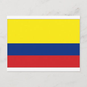 Colombia National Flag Postcard