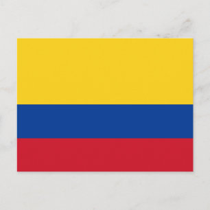 Colombia National World Flag Postcard