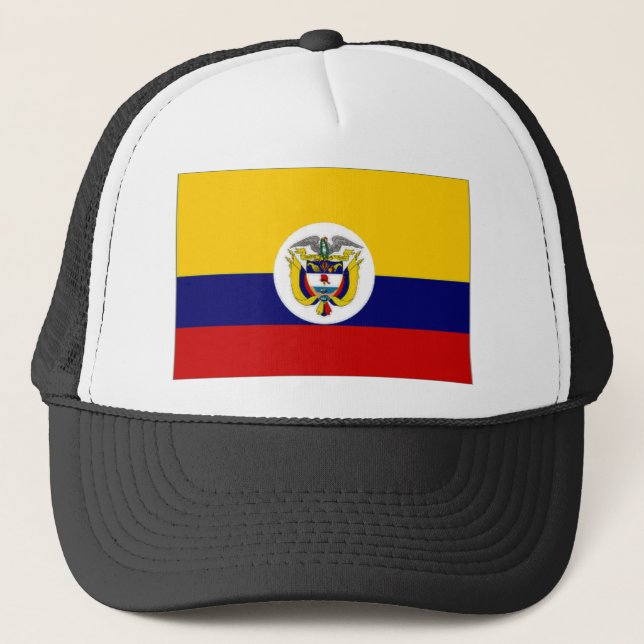 Colombia Naval Ensign Flag Trucker Hat (Front)