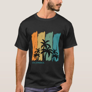 Colombia Palms Beach Souvenir Latin America Medell T-Shirt