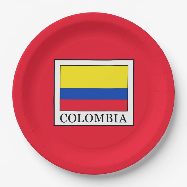 Colombia Paper Plate (Front)