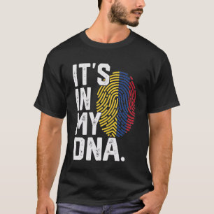 Colombia Roots Flag Fingerprint Graphic Patriotic T-Shirt