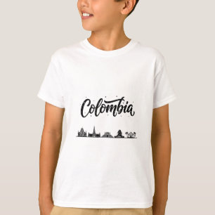 Colombia Skyline Travel Vacation Outfits  T-Shirt