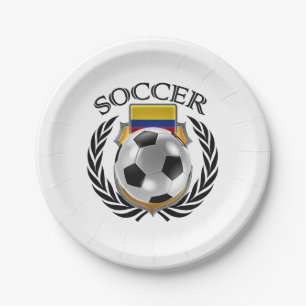 Colombia Soccer 2016 Fan Gear Paper Plate