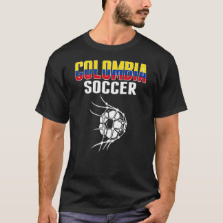 Colombia Soccer Ball In Net   Colombian Football S T-Shirt