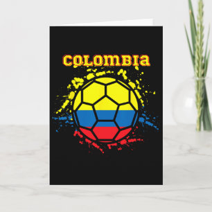 Colombia Soccer Colombian Flag Futbol Fan Jersey  Card