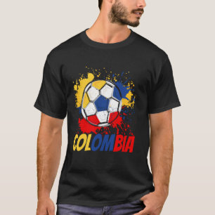 Colombia Soccer Colombian Flag Men Women Kids T-Shirt