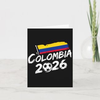 Colombia Soccer Football Game Player Fan Colombian Card