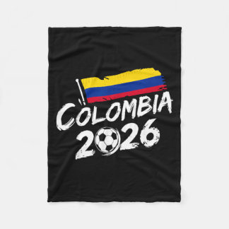 Colombia Soccer Football Game Player Fan Colombian Fleece Blanket