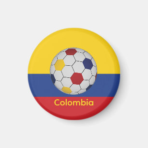 Colombia Soccer Keychain Magnet