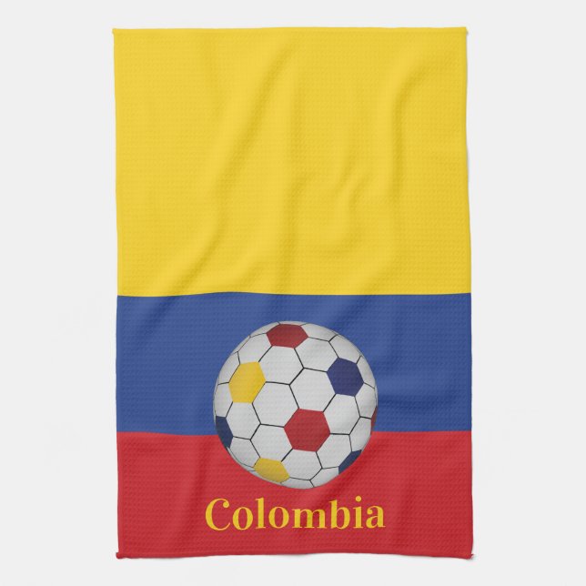 Colombia Soccer Kitchen Towel (Vertical)