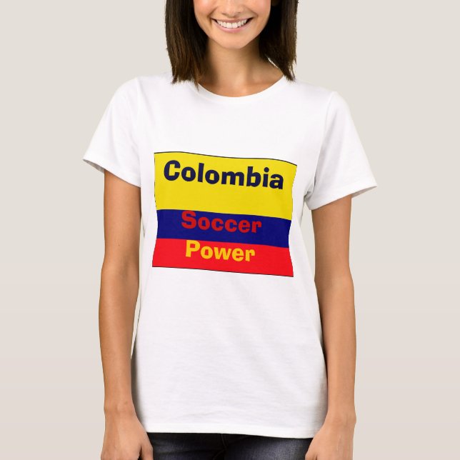 Colombia soccer power T-Shirt (Front)